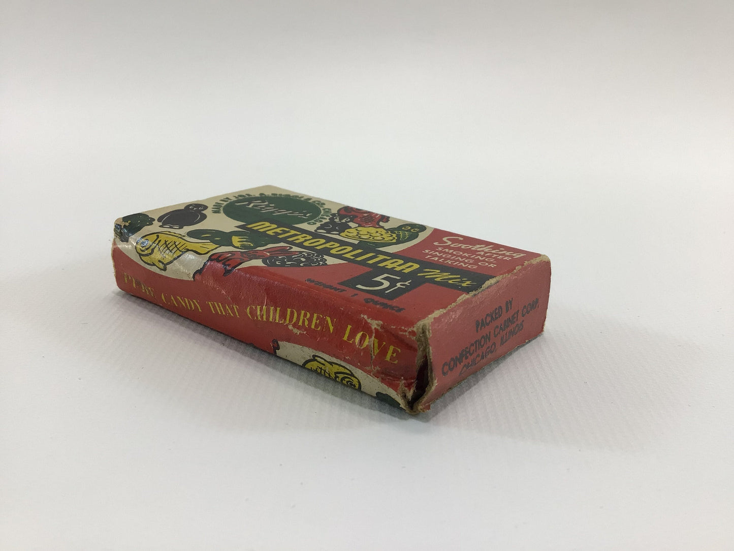 Rigg's Metropolitan Mix Candy Box Throat Lozenges Vintage Ephemera Storage Container