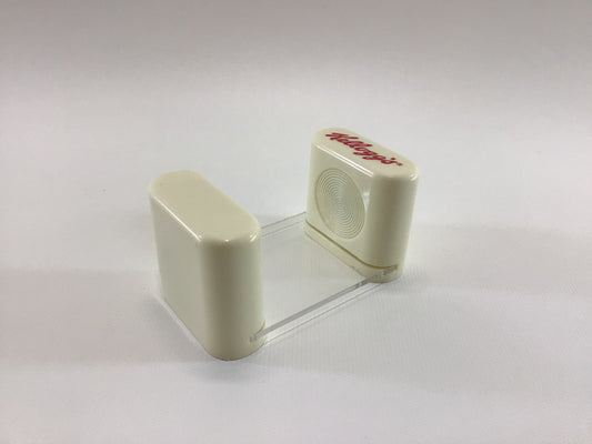 Magnetic Paperclip Holder Vintage Kellogg's Advertising Office Desk Accessory Made in Taiwan