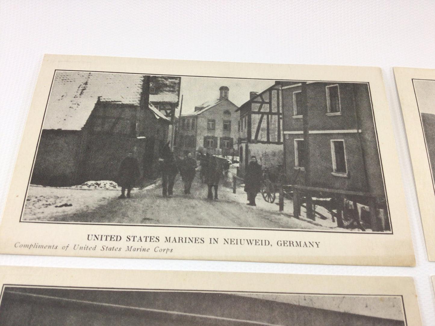 Antique RPPC Real Photo Postcards WWI Era American Soldiers in Germany Lot of 4 Cards