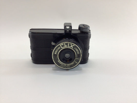 Metropolitan Miniature Clix Camera Vintage Photography Home Decor Black Bakelite Body