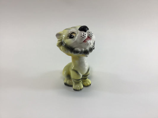 Tiger Cub Salt Pepper Shaker Vintage Retro Kitschy Kitchen Ceramic Figurine Collectible Home Decor Single Replacement Piece