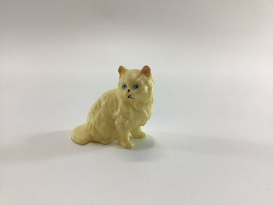 Macali Miniature Persian Cat Vintage Hard Plastic Collectible Toy Figurine