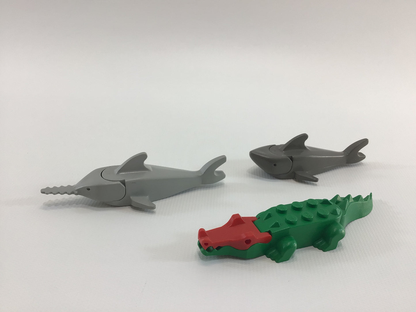 Lego Water Creatures Vintage Toy Replacement Parts Crocodile and Sharks