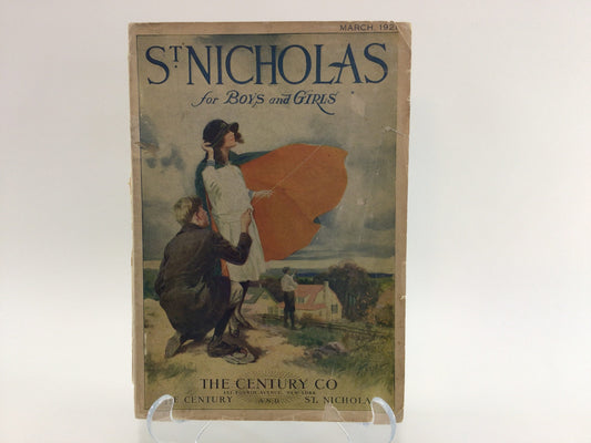 St Nicholas for Boys and Girls Magazine March 1921 Antique Advertising Ephemera