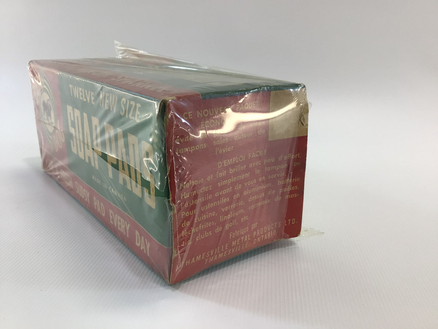 Bull Dog Soap Pads Box Vintage General Store Advertising Ephemera Display Piece