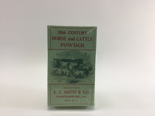 20th Century Horse and Cattle Powder Box Vintage General Store Advertising Ephemera Home Decor Coopersburg Pennsylvania