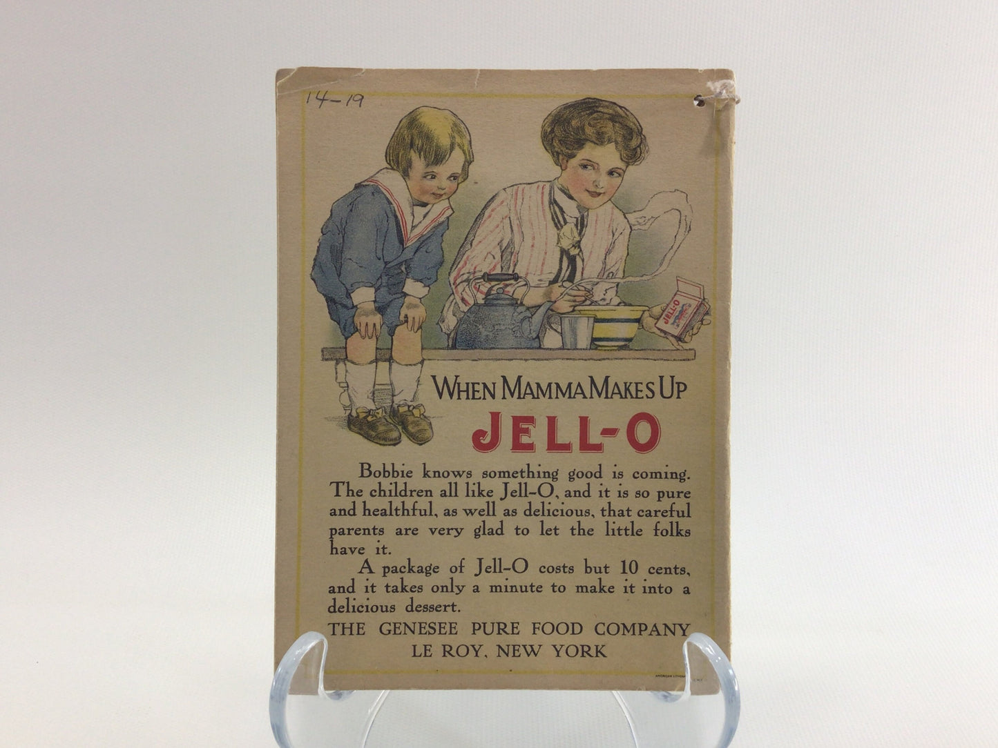 JELL-O Famous Cooks Recipes Cookbook Booklet Antique Edwardian Era Advertising Ephemera What Six Famous Cooks say of JELL-O