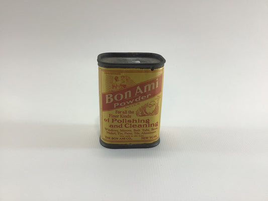 Bon Ami Powder Tin Cleaning Polishing Vintage Grocery Store Advertising Country Kitchen Decor