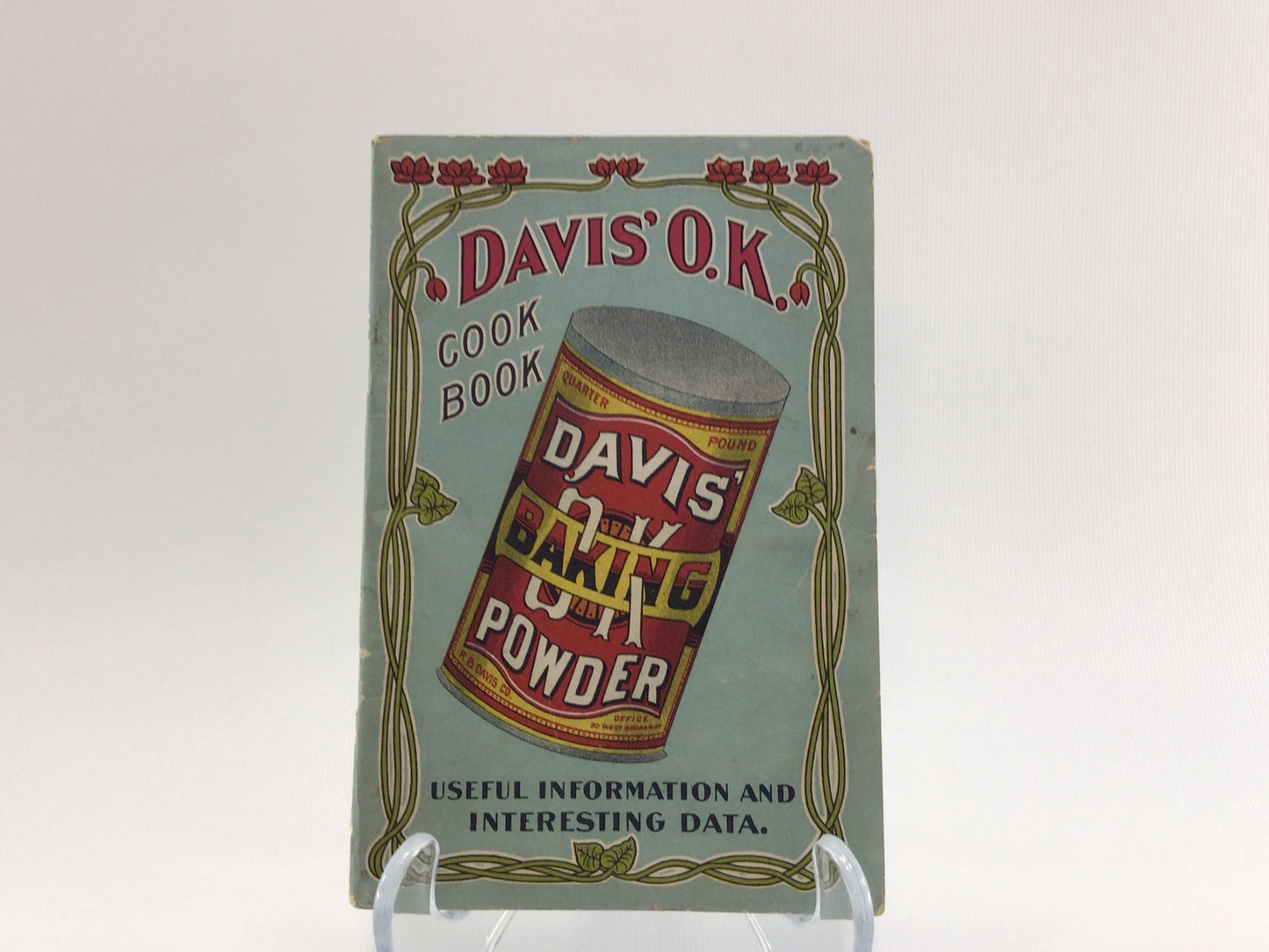 Vintage Advertising Ephemera Cookbook Booklet Davis OK Baking Powder