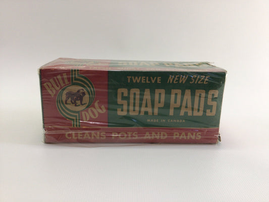 Bull Dog Soap Pads Box Vintage General Store Advertising Ephemera Display Piece