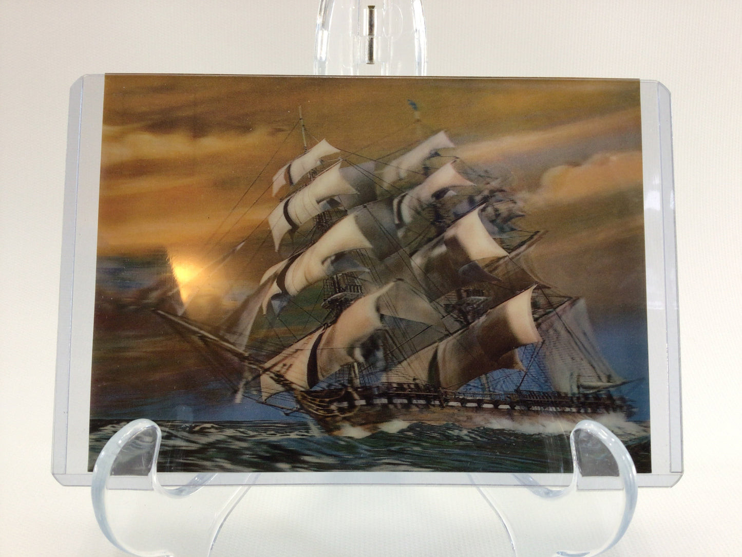 Oversize Art Postcard TOPPAN 3D CARD Sailing Vessel SSP 113 Vintage Collectible Ephemera