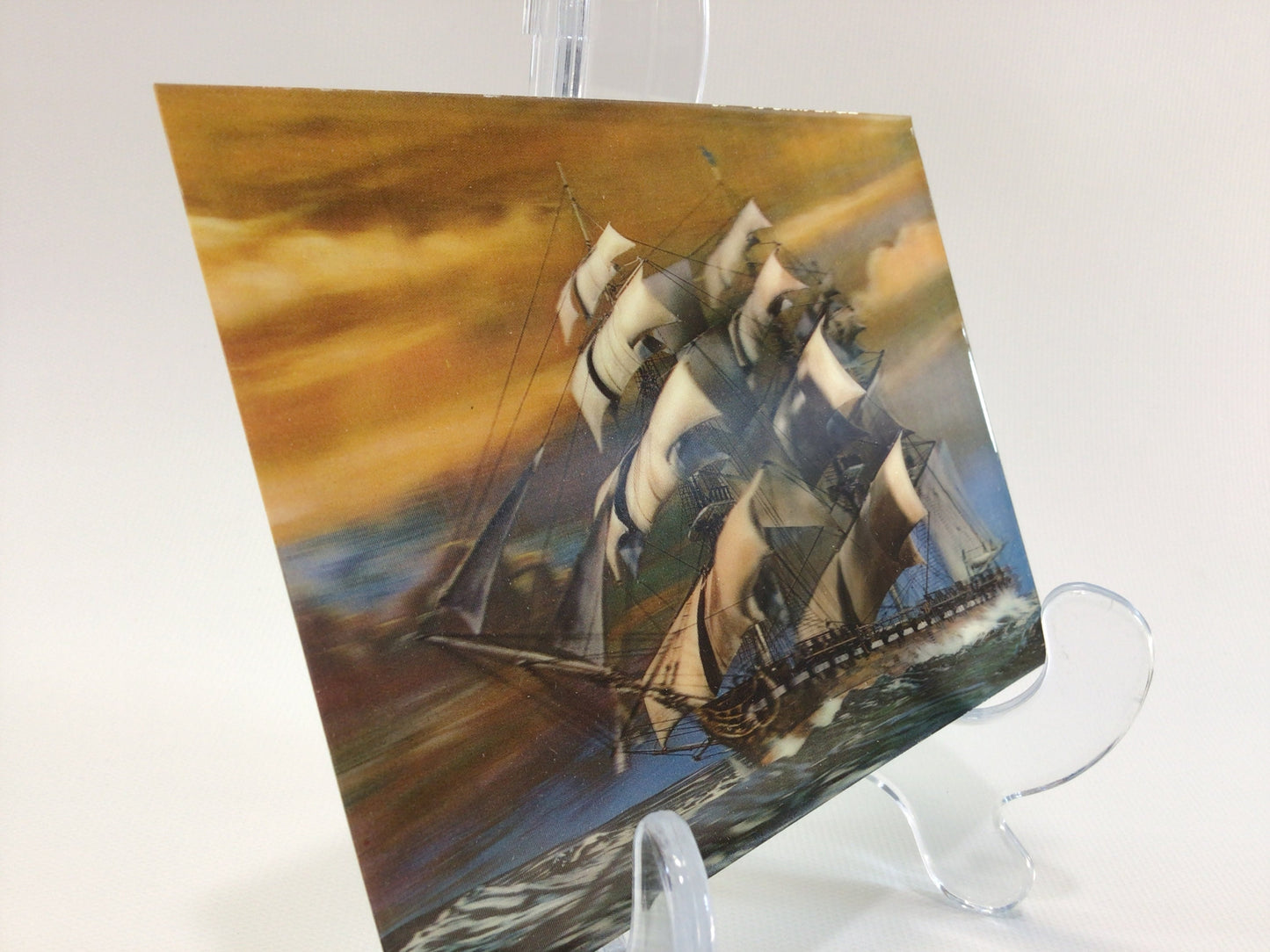 Oversize Art Postcard TOPPAN 3D CARD Sailing Vessel SSP 113 Vintage Collectible Ephemera