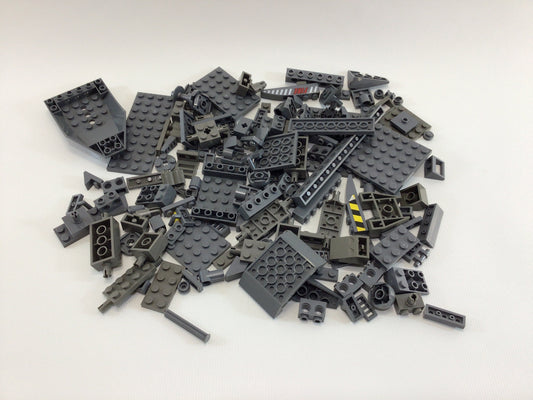 Lego Assorted Dark Gray Parts and Pieces Lot