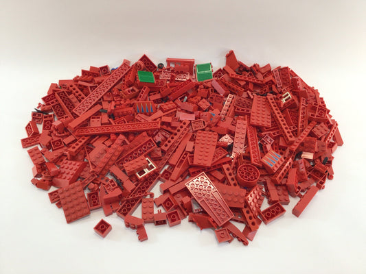 Lego Assorted Red Parts and Pieces Lot