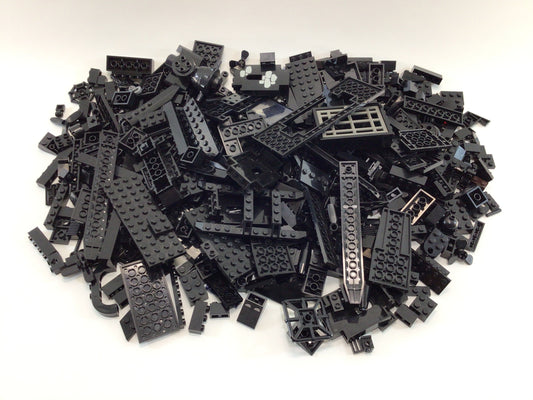 Lego Assorted Black Parts and Pieces Lot