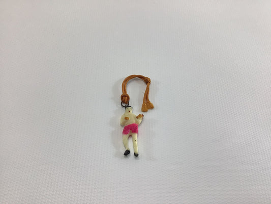 Celluloid Plastic Miniature Ring Boxer Charm Vintage 1930s Toy Prize Product Advertising Give Away