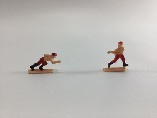 Miniature Sports Theme Tug O War Cake Toppers Vintage Kitschy Party Ephemera