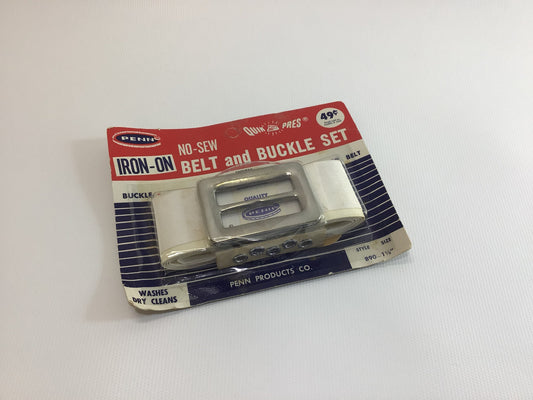 Penn Belt and Buckle Set Style 890 1 1/2" Mid Century DIY Project Sewing Notions Kit