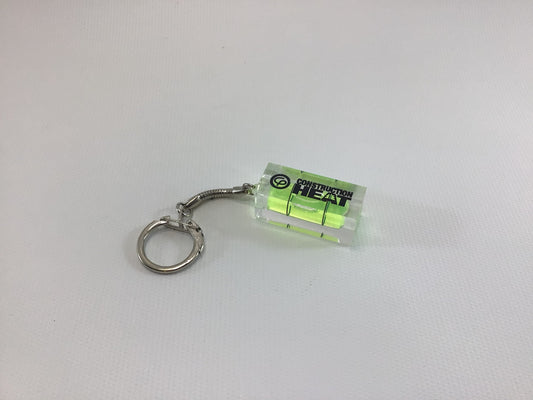 Bubble Level Keychain Clear Acrylic Vintage 1980's Consumers Power Energy Company Advertising Give Away