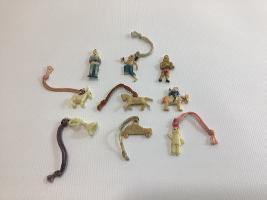 Celluloid Charm Peanuts Prize 1930s Vintage Miniature Toy Advertising Give Away Assortment- CHOOSE ONE